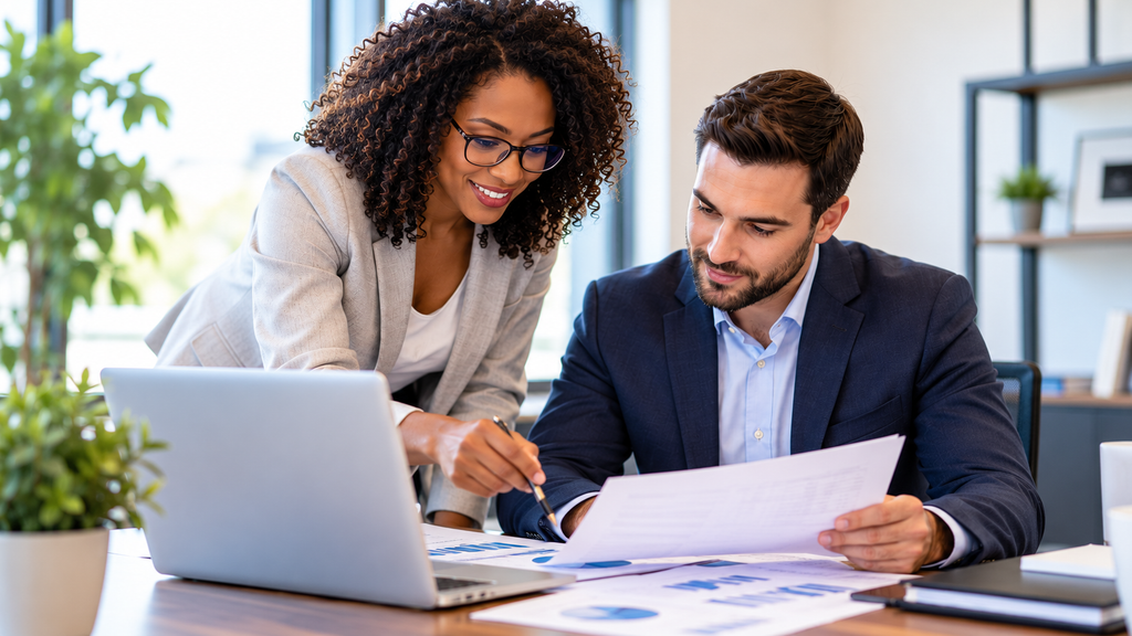 business partners applying